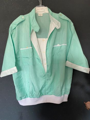 Haut blousant des années 80 Fab en France Taille 38/40 ou 42 voir mensurations