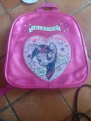 Mini sac a dos sequins petit poney