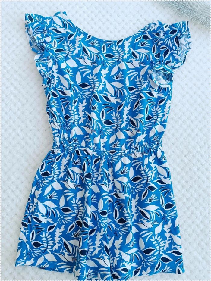 🔸Combinaison Combishort Fille bleu & blanc Gémo – 5 ans🔸 - photo numéro 2