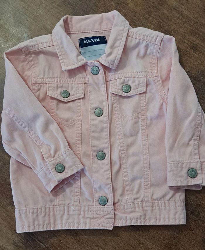 Veste en jeans rose 18 mois kiabi - photo numéro 2