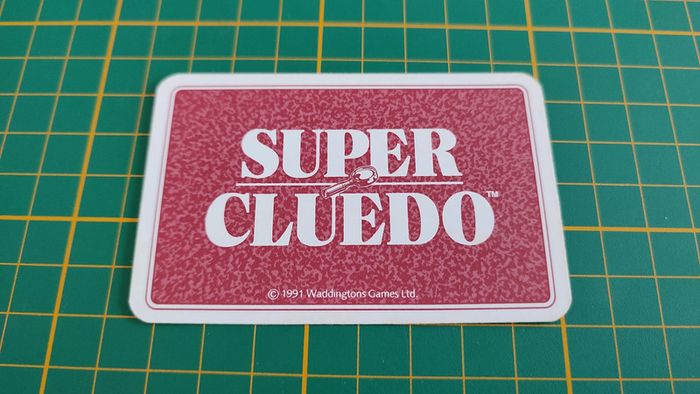 Carte corde pièce détachée jeu de société Super Cluedo Parker #B43 - photo numéro 2