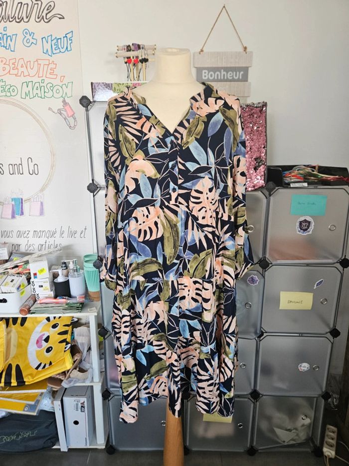 Robe manches longues fleurie 🌸 42 World Fashion #lora11femme42