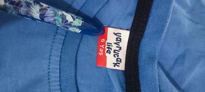 T shirt bleu 6 ans - photo numéro 3