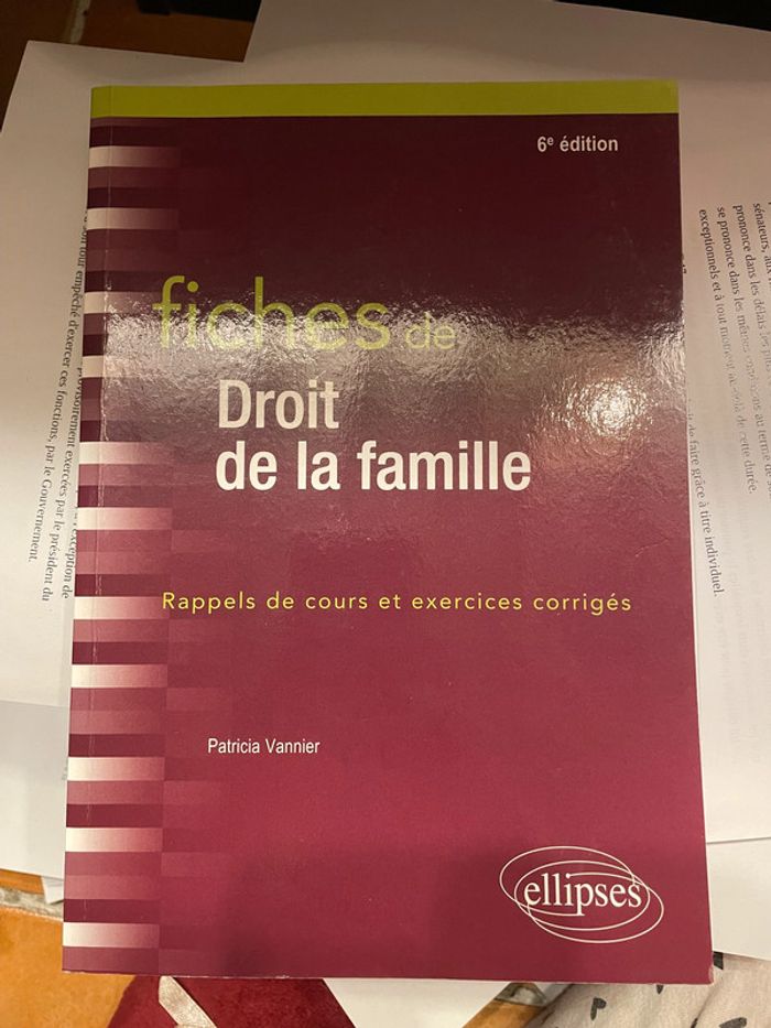 fiches de droit de la famille