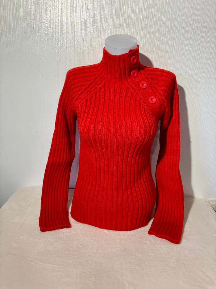 🧶 Pull col montant corail  H&M - Taille 38 vintage