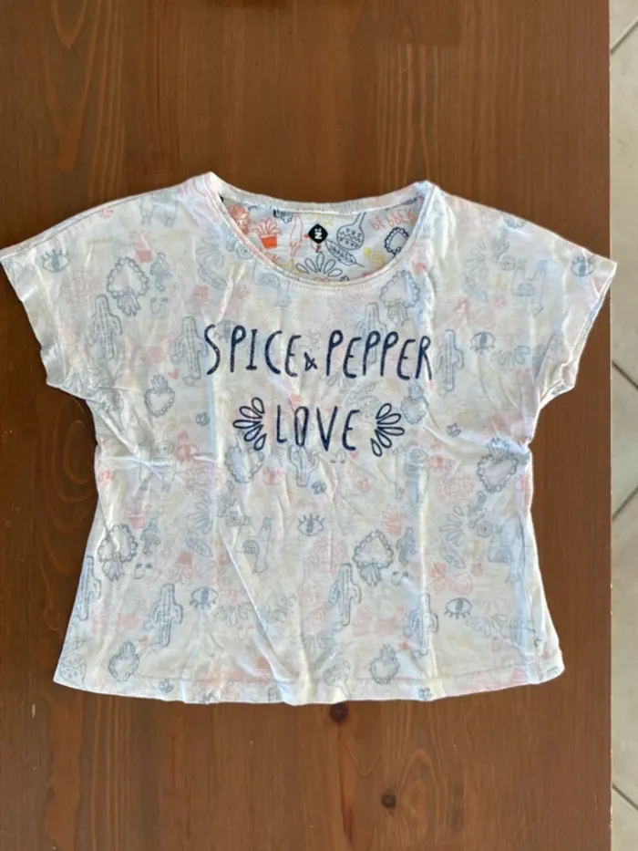 T-shirt z multicolore