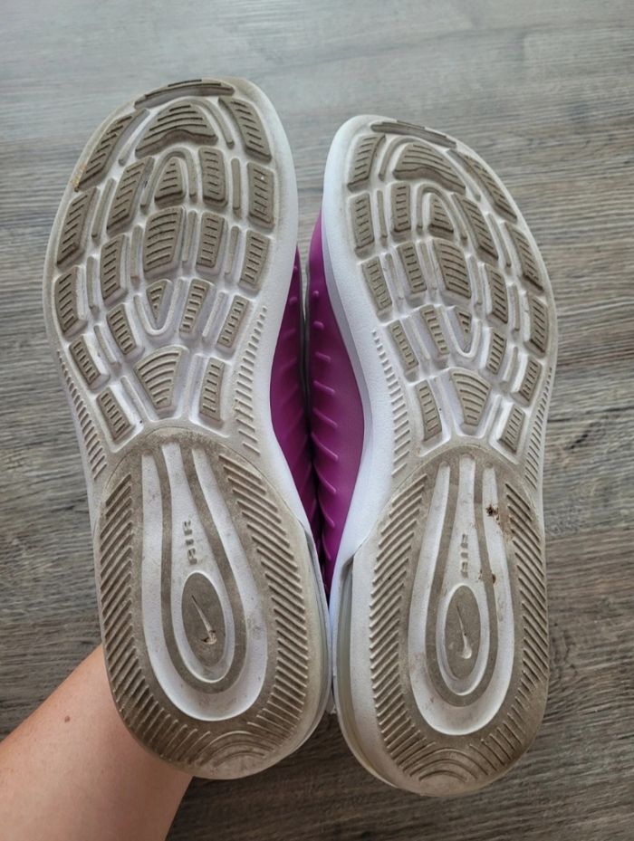 Chaussures Nike Air Max blanche et rose taille 41 - photo numéro 10