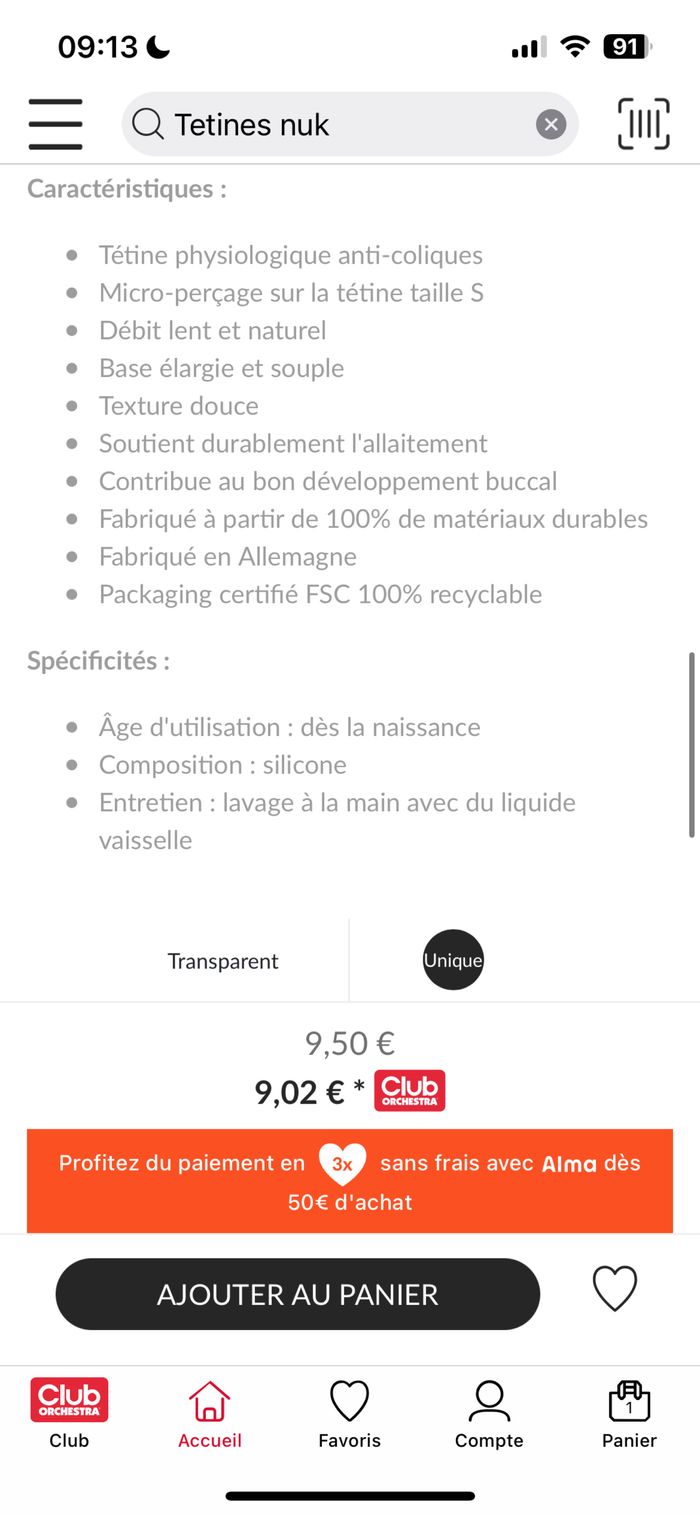 Lot de 4 biberons NUK For Nature tétines débit S + 4 tétines débit M - photo numéro 8