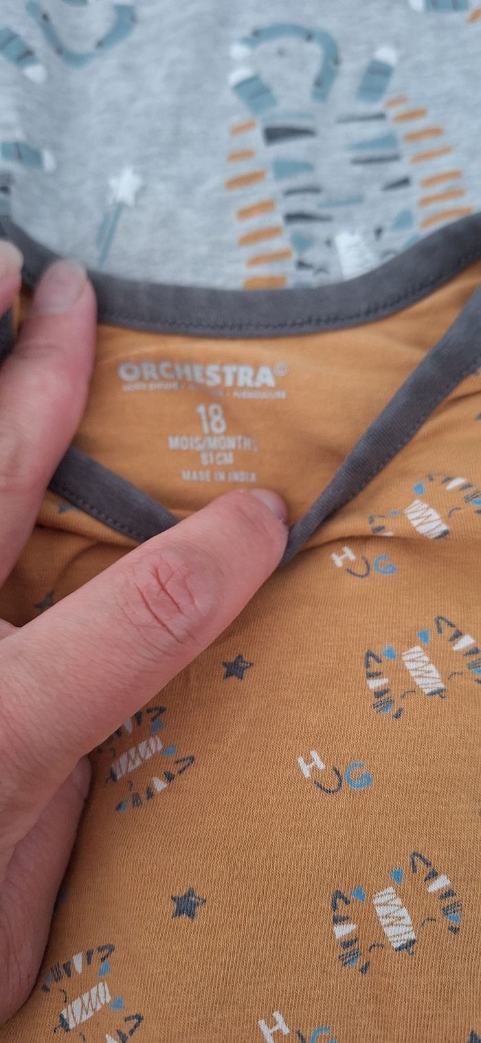 Lot de 13 bodys manche longues taille 18 mois - photo numéro 3