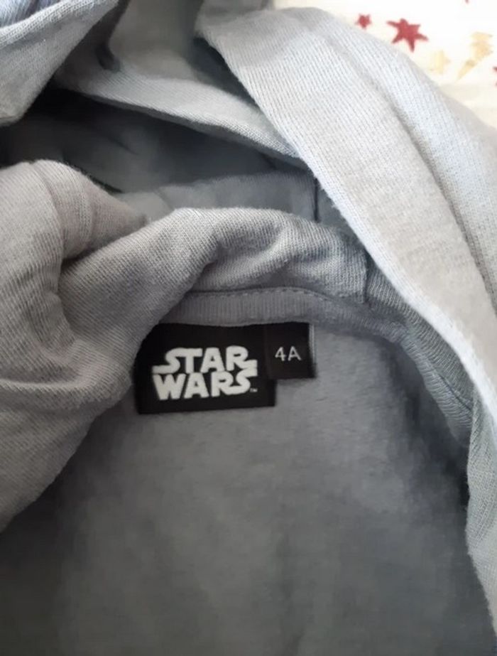 Sweat à capuche gris BB8 Star Wars 4 ans - photo numéro 2