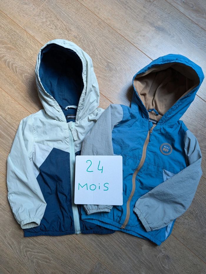 Lot 2 parka coupe vent 24 mois