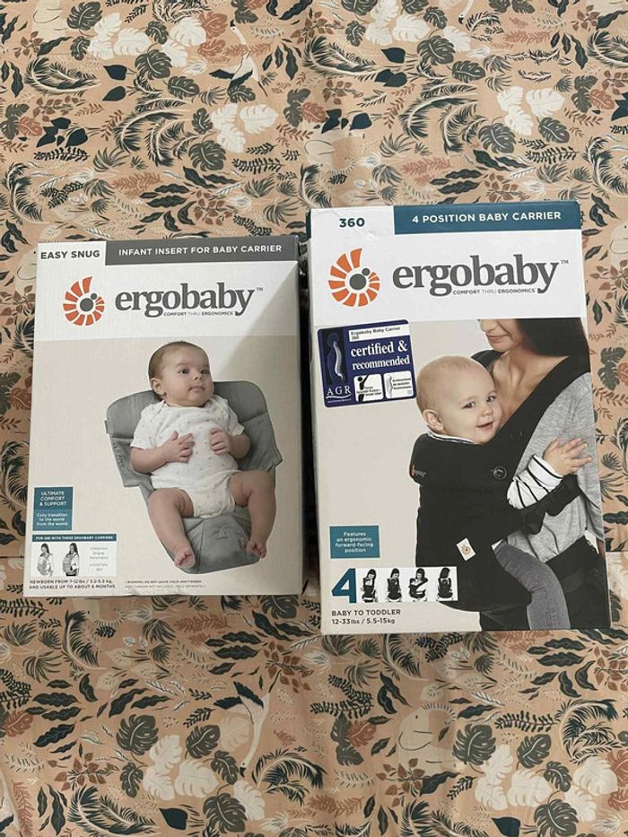 Ergobaby 360 + coussin pour la naissance