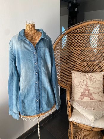 Chemise en jeans Esprit Denim bleue denim taille M