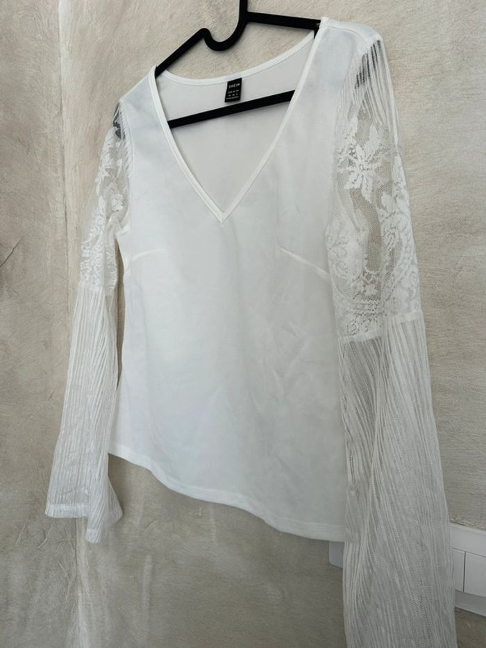 Blouse SHEIN blanche neuve Taille M - photo numéro 3
