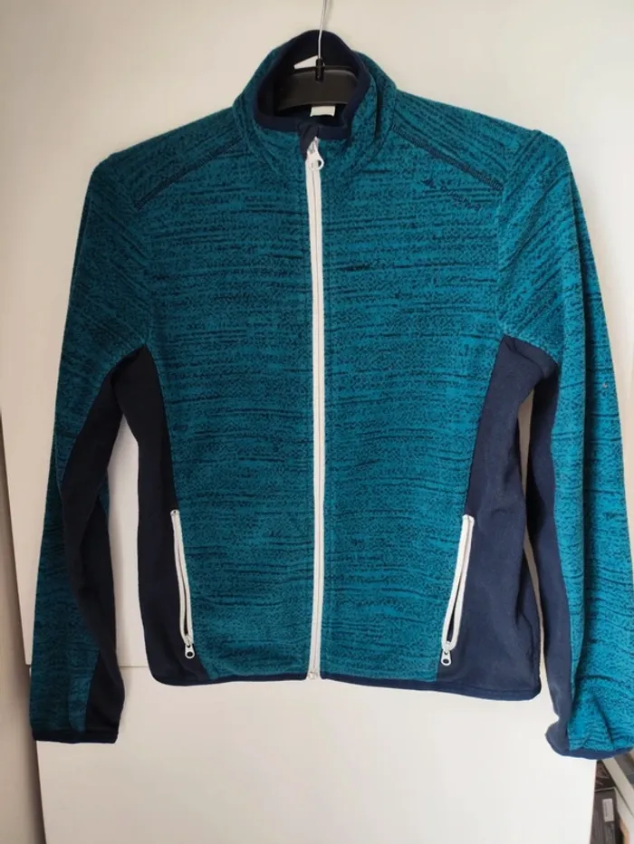 Veste polaire Decathlon bleu – 12 ans – Très bon état - photo numéro 2