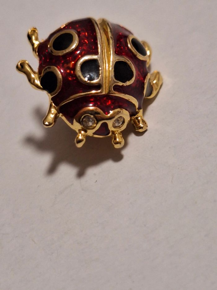 Coccinelle pins lady bug insecte vintage - photo numéro 5