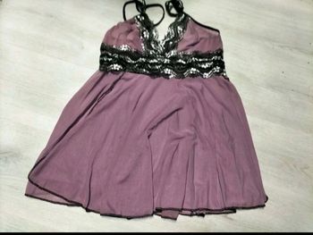 Nuisette rose noir argenté 38