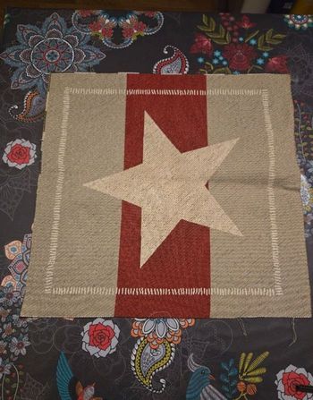 Panneau a coudre jacquard motif étoile