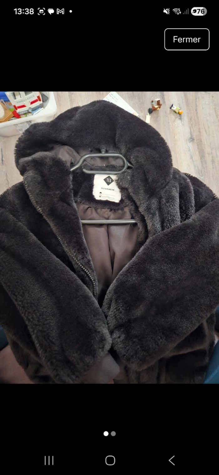 Manteau fausse fourure