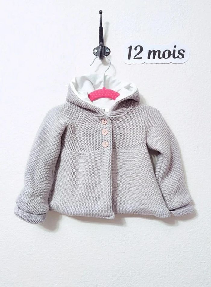 Gilet veste manteau bébé fille taille 12 mois Marèse