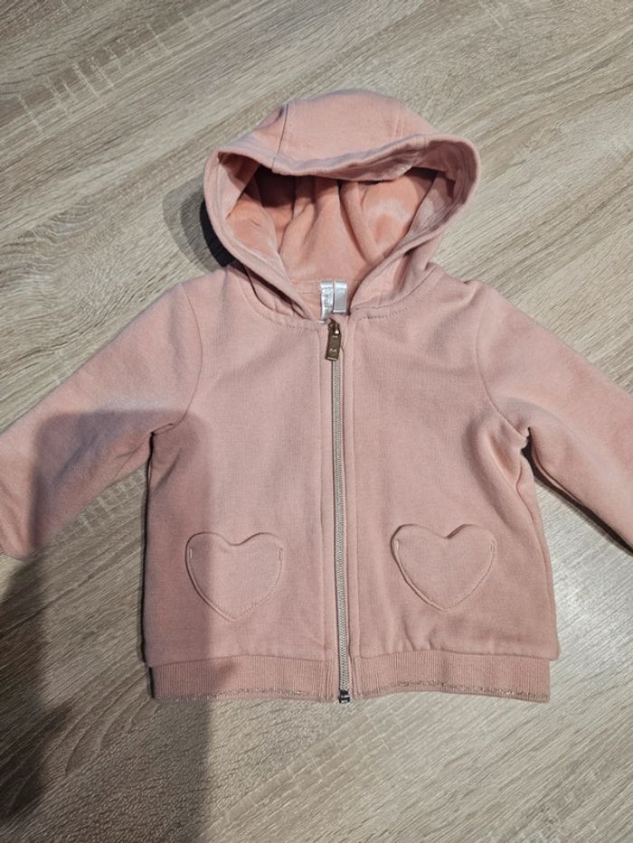 Veste zippé chaude bb 6 mois