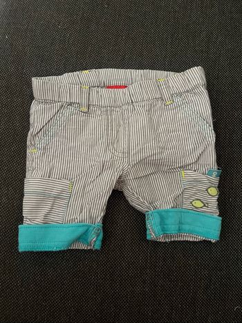 Short rayé 1 mois