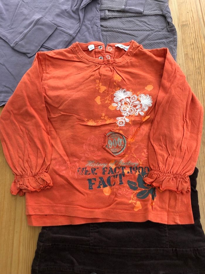 Lot tee-shirts / jupe/ robe - photo numéro 5