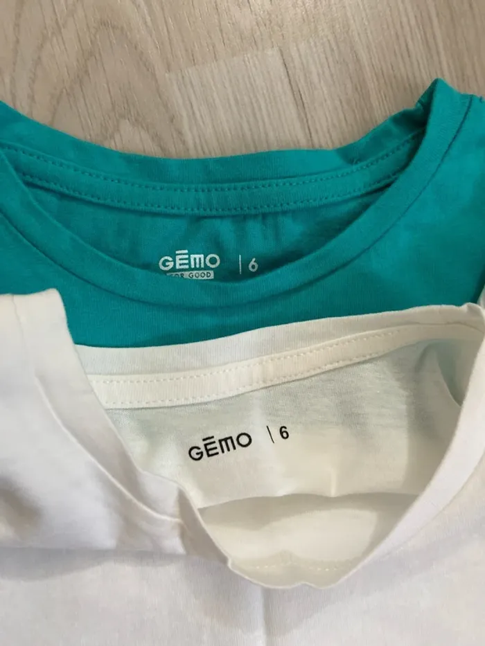 Lot de 2 t-shirts à manches courtes Gemo Taille 6 ans - photo numéro 7