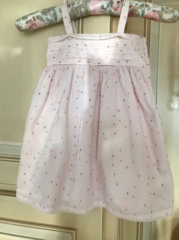 Robe à bretelles rose 3 ans