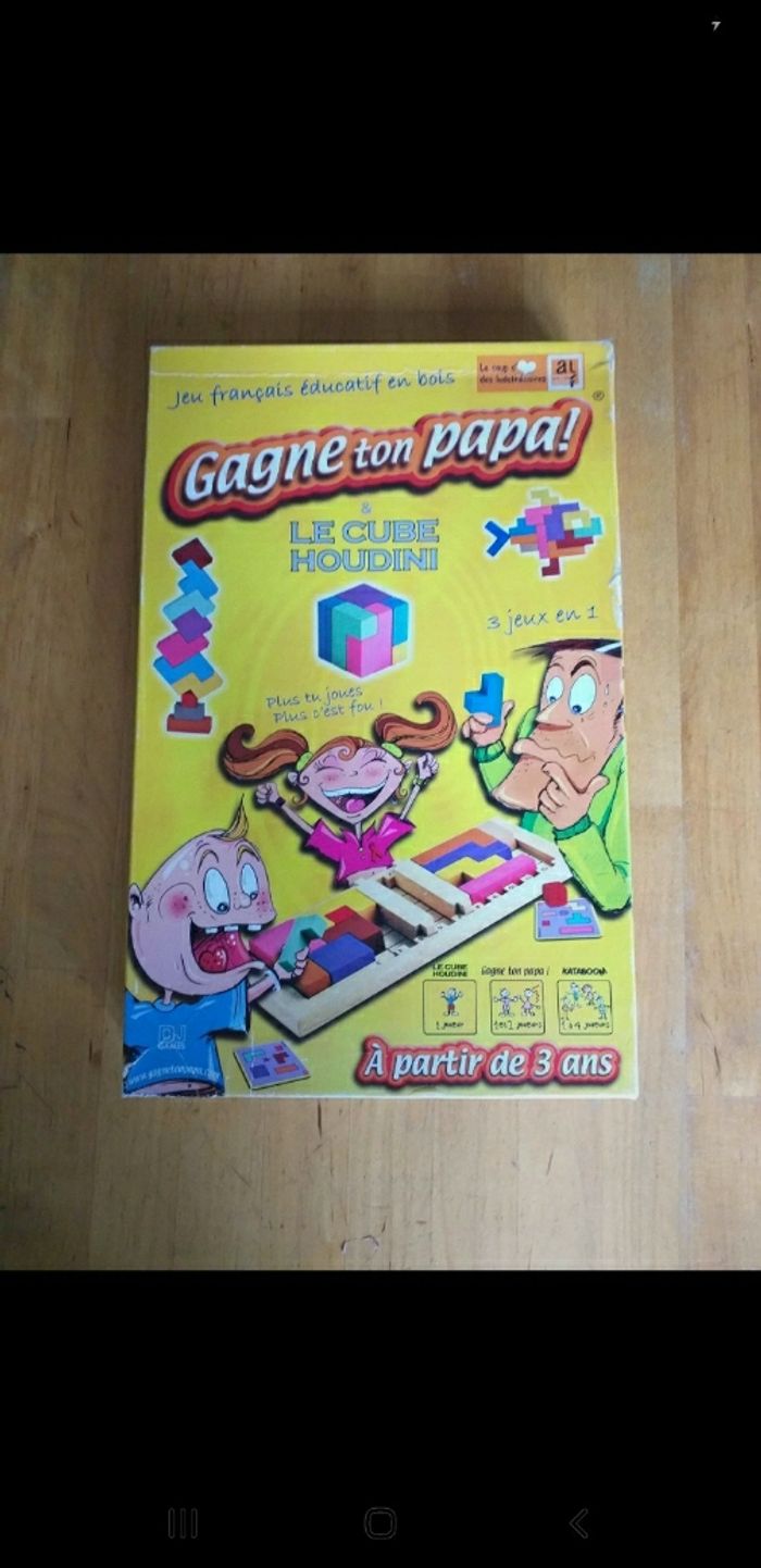 Gagne ton papa, kataboom et le cube Houdini