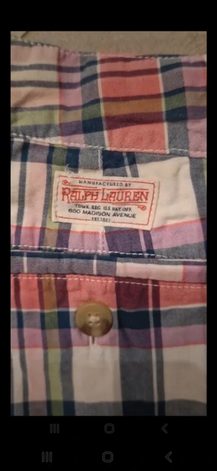 Short ralph lauren 7ans très bon état - photo numéro 3