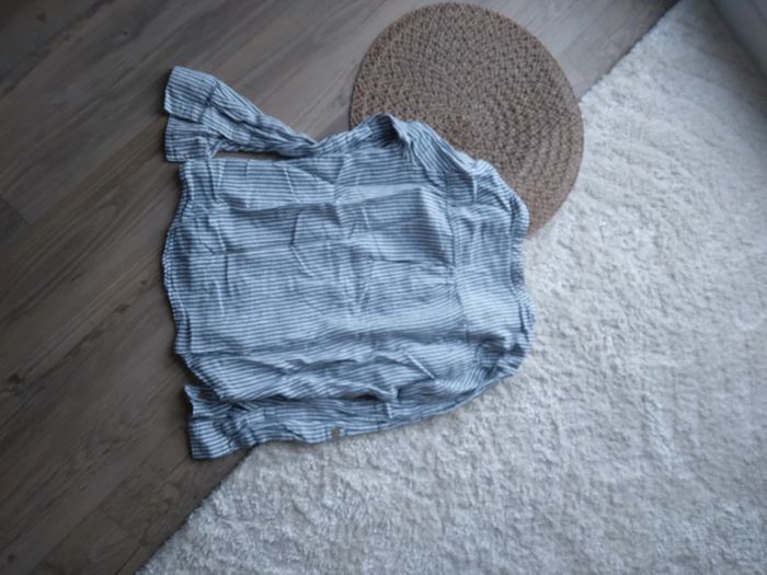 🌸Chemise lin blanche et bleu 12ans a 3€🌸 - photo numéro 8