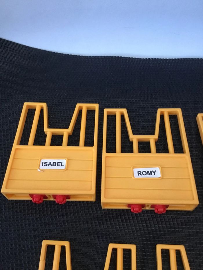 Playmobil lot portes murs oranges box centre équestre 4190 chevaux équitation - photo numéro 3