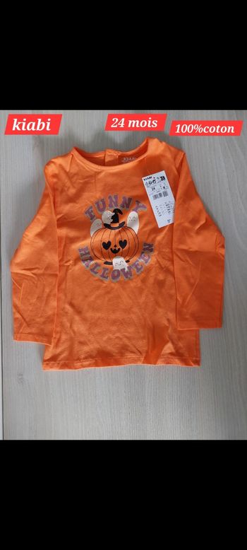 Haut écrit funny Halloween fille 24mois 