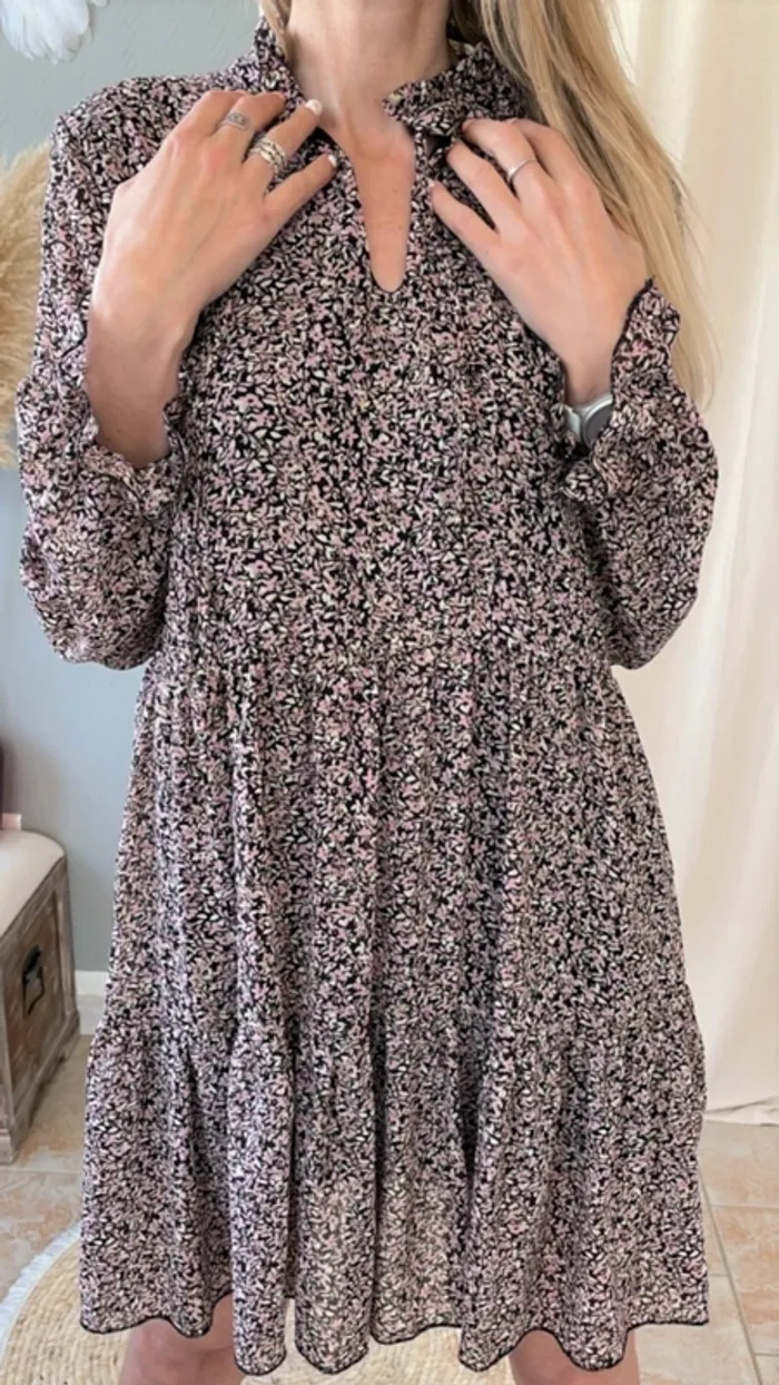 Robe bohème romantique fleurie Taille 36/38 - photo numéro 2