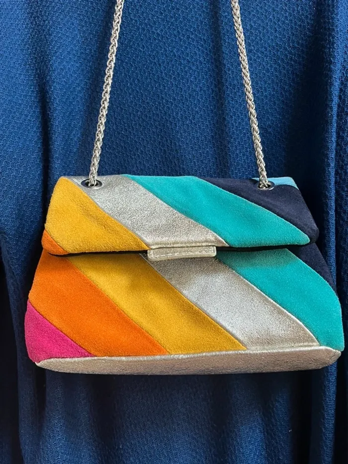 Sac à main Rainbow en cuir 20 × 15 × 3 cm - photo numéro 12