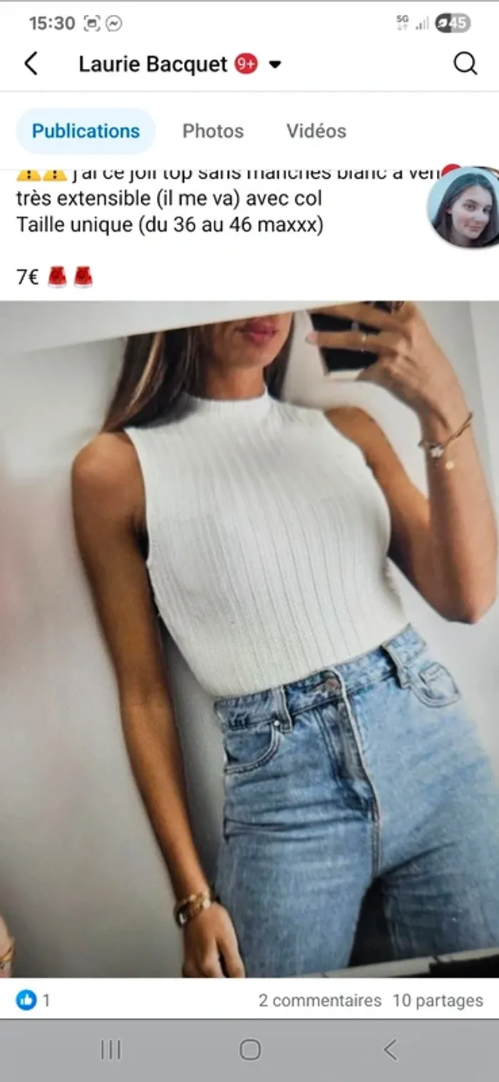 Top sans manches - photo numéro 2