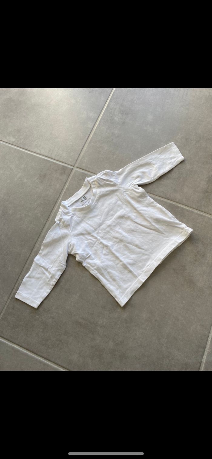 Ensemble Tee shirt manches longues et bas de pantalon Coton organic 3 mois - photo numéro 3