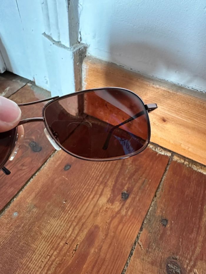 Préférences monture lunettes de soleil petites d’appoint marron noir ancien rétro vintage - photo numéro 5