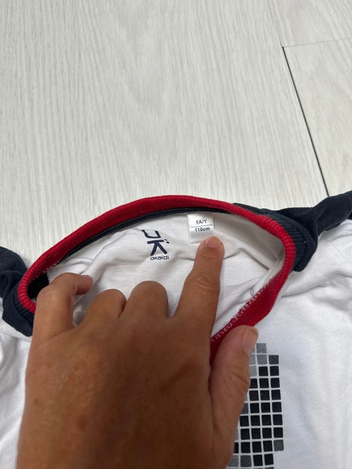 T-shirt blanc, Okaïdi, cinq ans - photo numéro 3