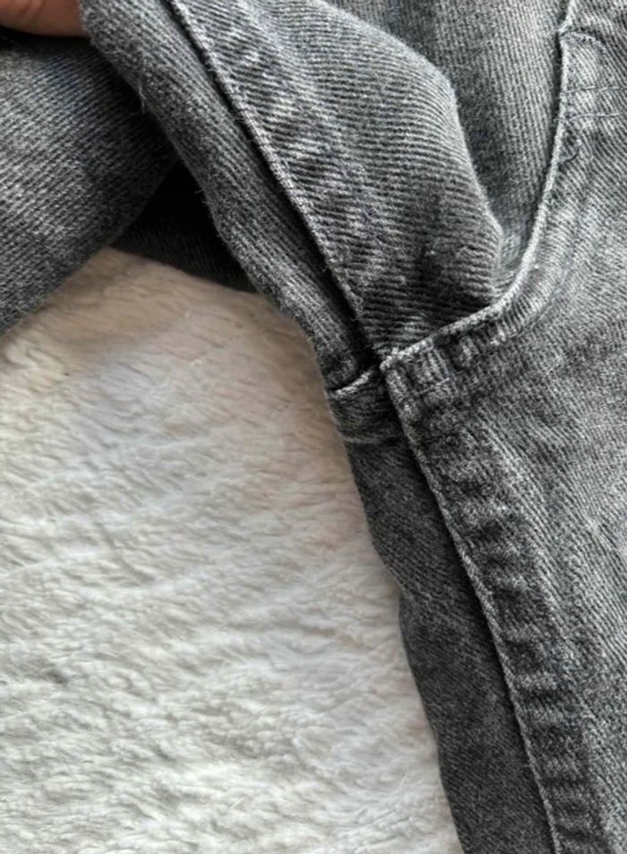 Jean Levi’s 619 regular straight droit taille haute gris anthracite 80/90s vintage Canada W36 XL/46 - photo numéro 5