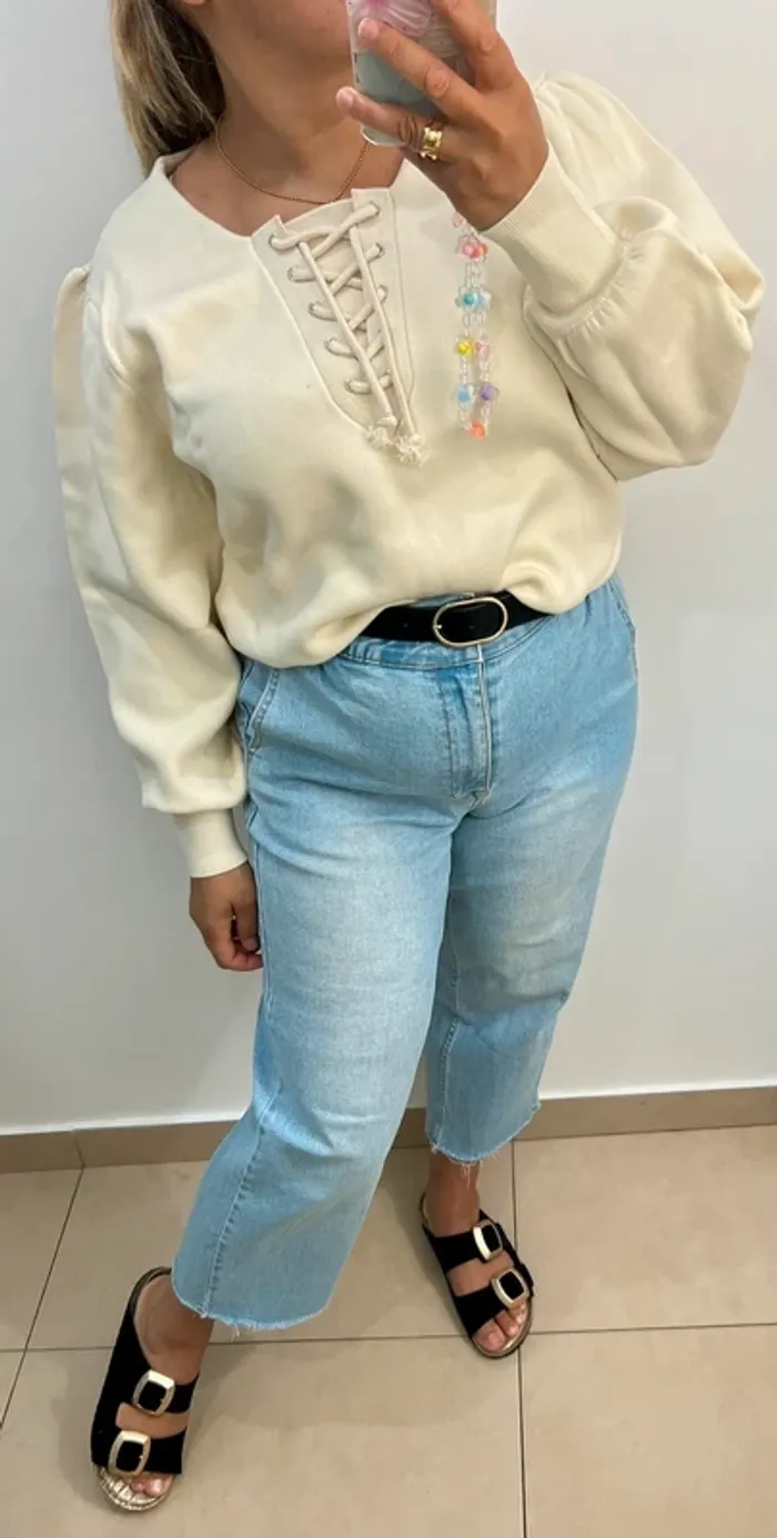 Pull Sandro Manches Bouffantes Taille 3(40) - photo numéro 5