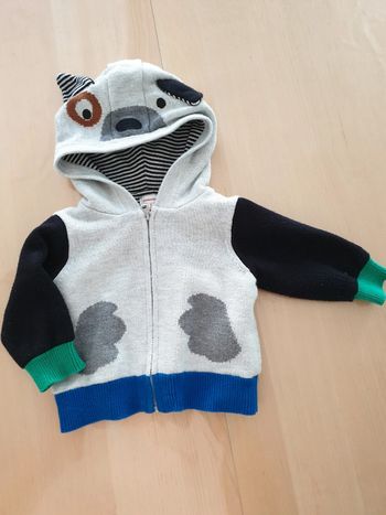 Gilet zippé bébé 3 mois chien catimini
