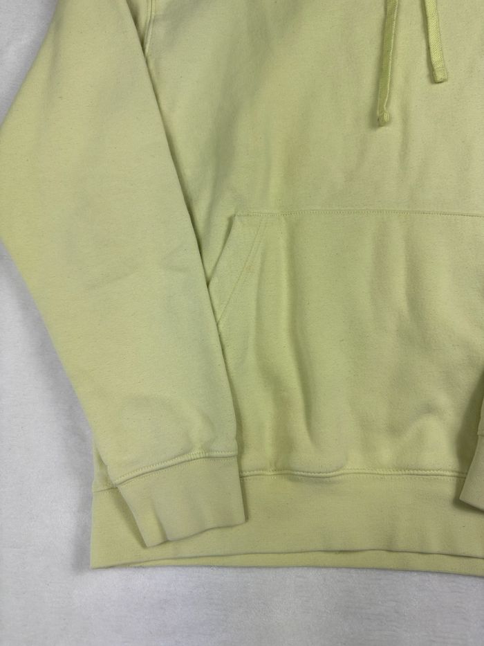 Pull Hoodie Nike jaune pastel homme taille M sweat à capuche logo brodé 02825 - photo numéro 4