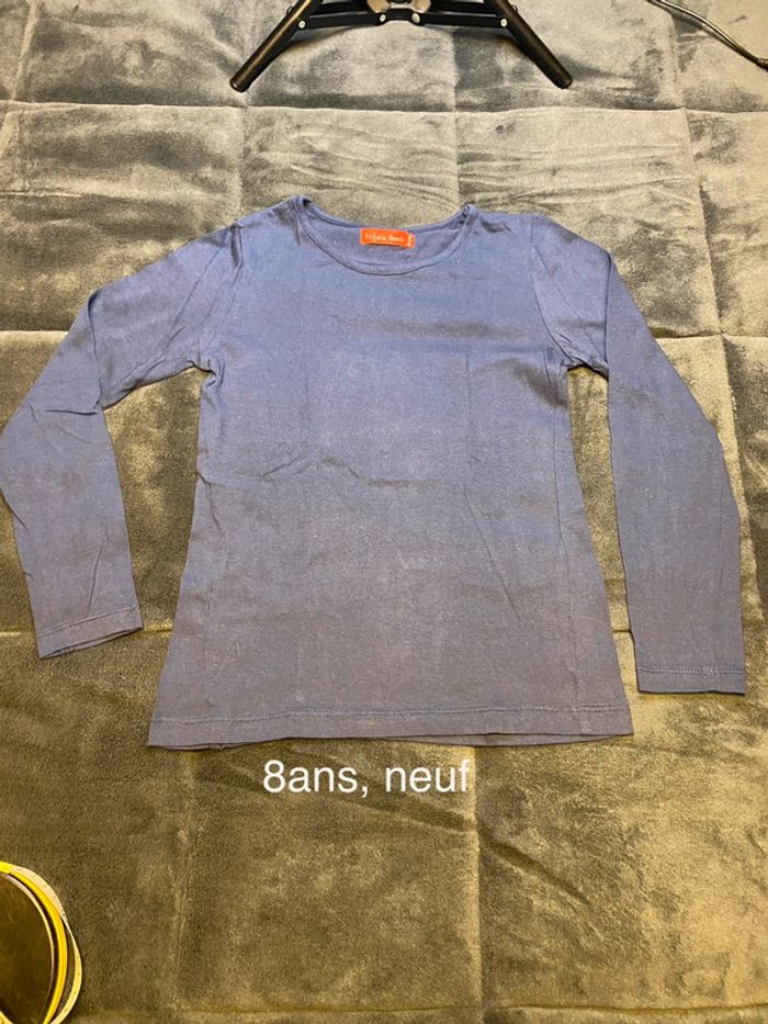 Tee shirt marine neuf 8 ans