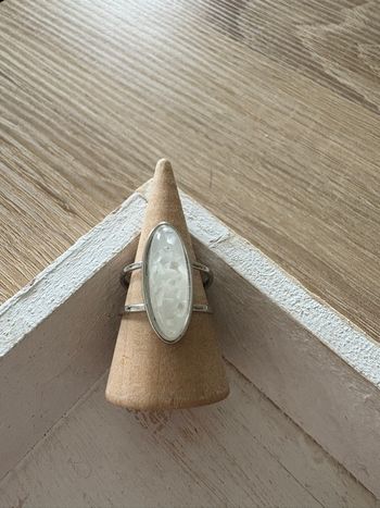 Bague argentée acier inoxydable