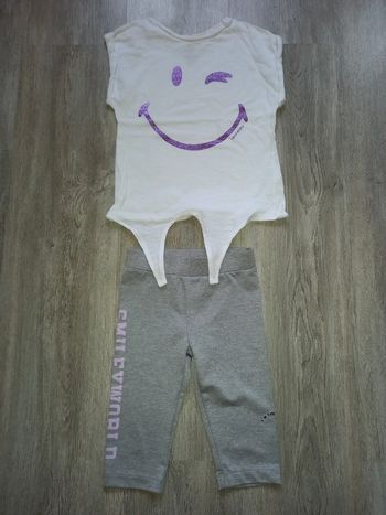 ensemble legging et tee shirt smiley orchestra taille 4 ans