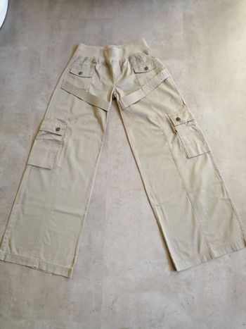 Pantalon kaki clair fluide Taille156 soit 14 ans ACTIVE WEAR 