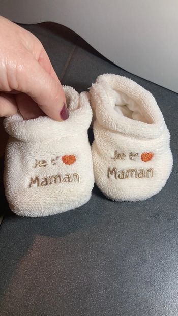 Chaussons bébé je t’aime maman