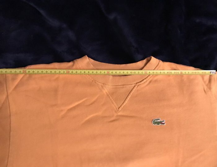 Pull Lacoste vintage taille L couleur moutarde - photo numéro 10